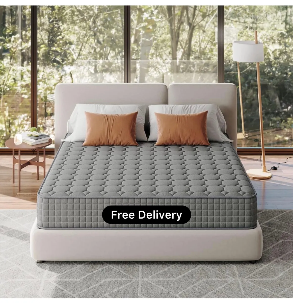 4FT Small Double Mattress, 10 Inch Hybrid Mattres - Image 1
