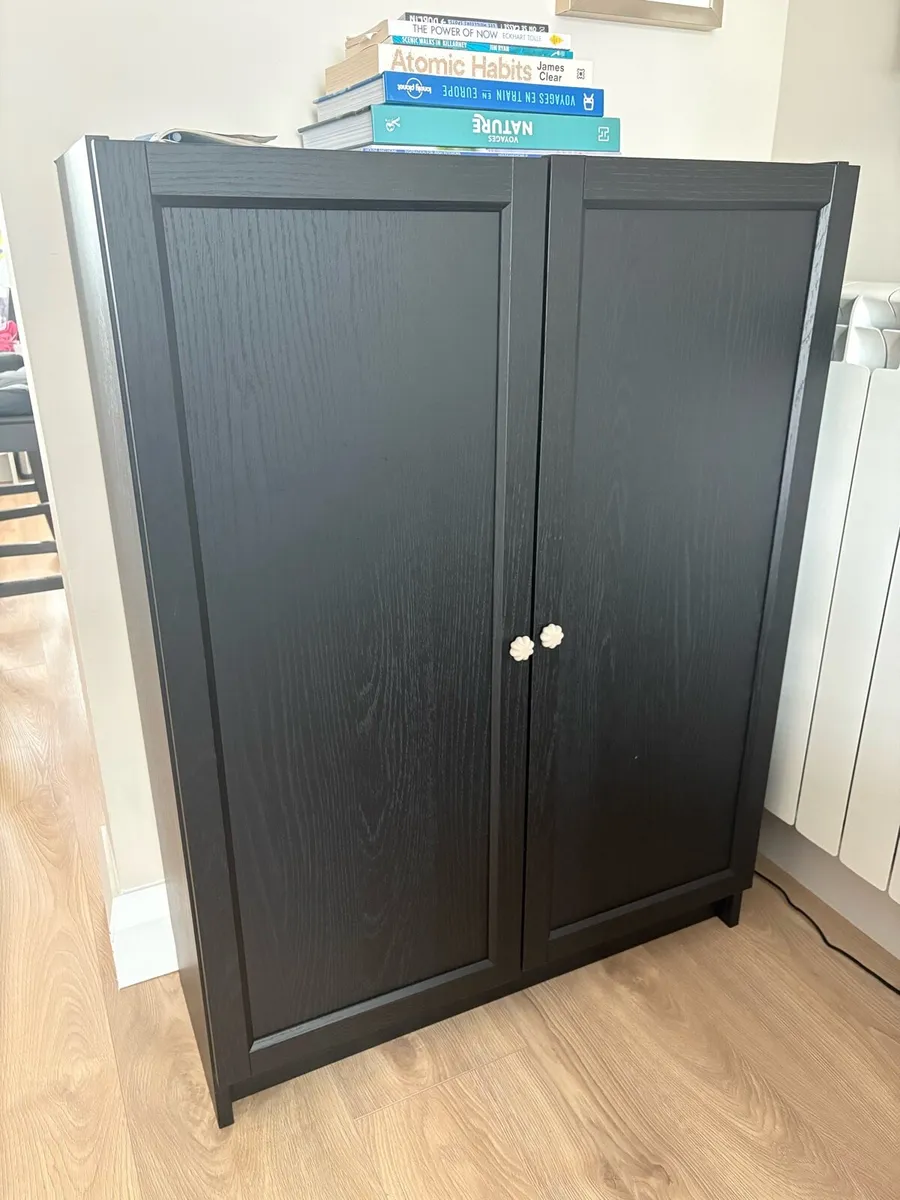 Ikea bookcase with doors