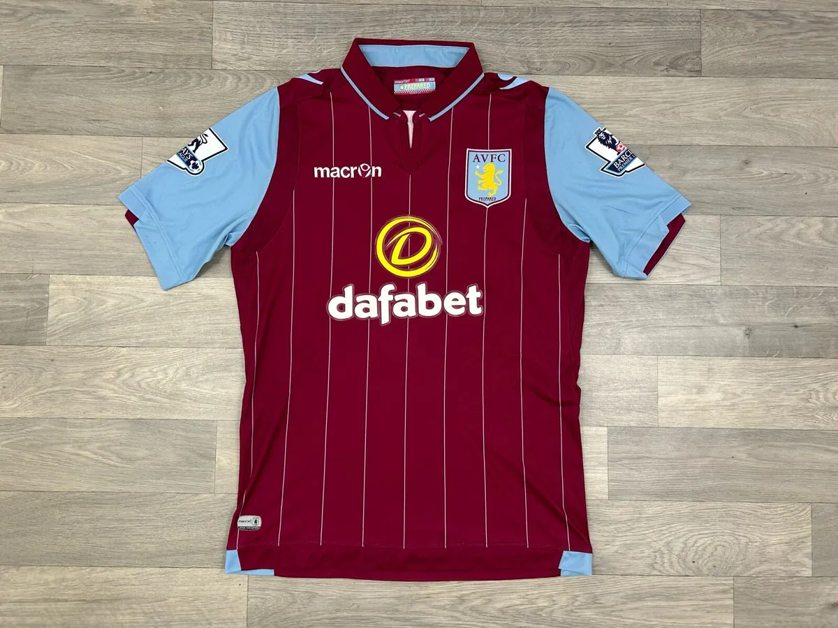 Macron Aston Villa Tom Cleverley Home Jersey Shirt - Image 1