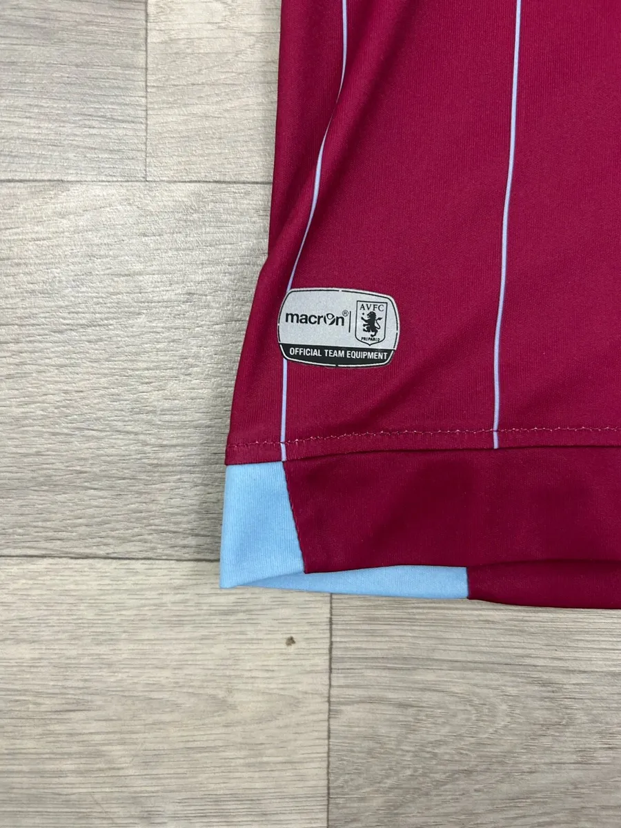 Macron Aston Villa Tom Cleverley Home Jersey Shirt - Image 4