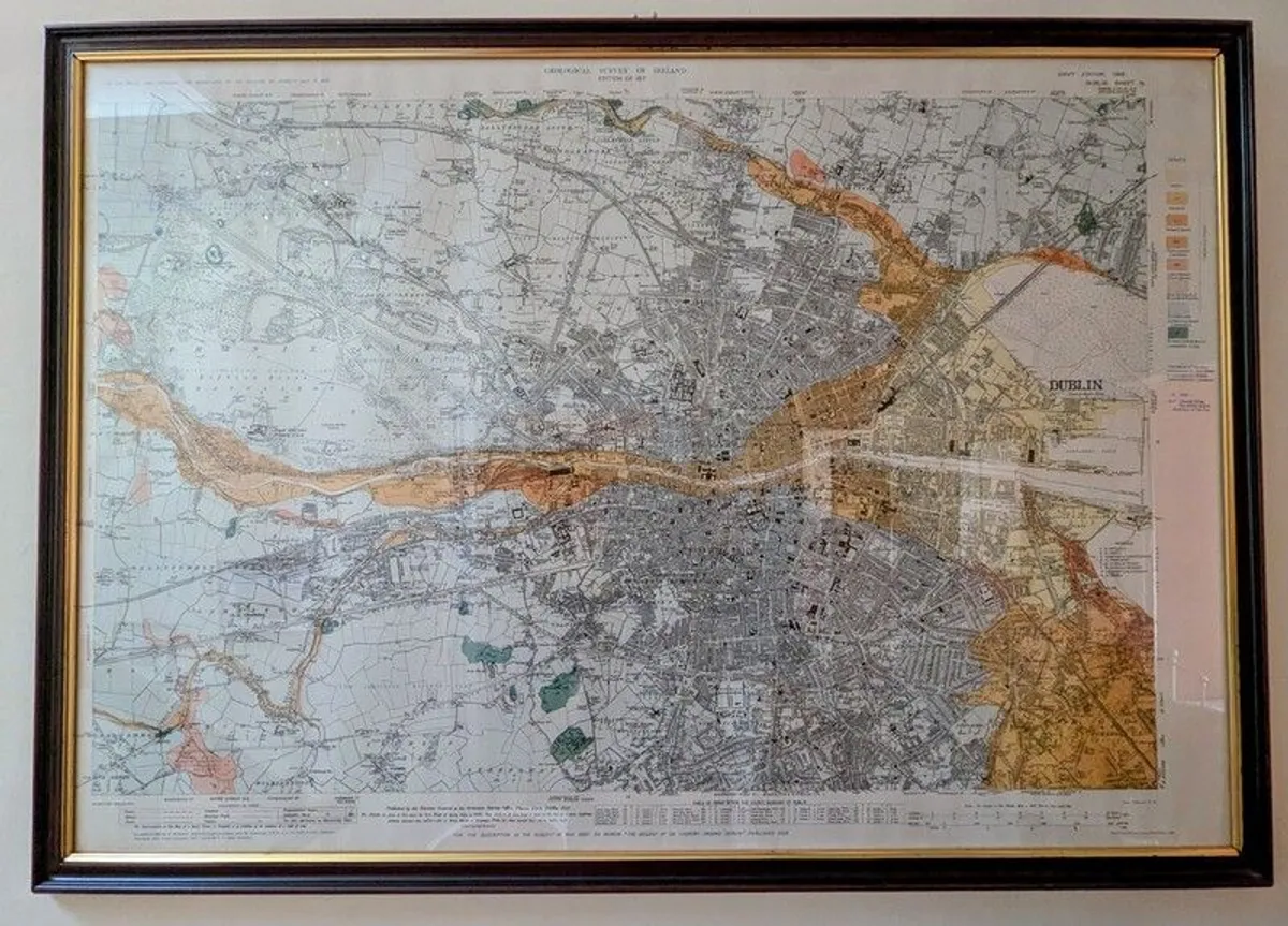Antique Dublin City Map - Image 1