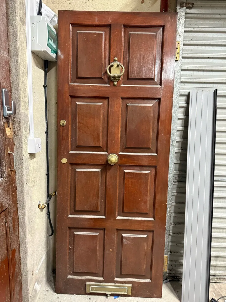 Solid Mahogany Door - Like New - Image 1