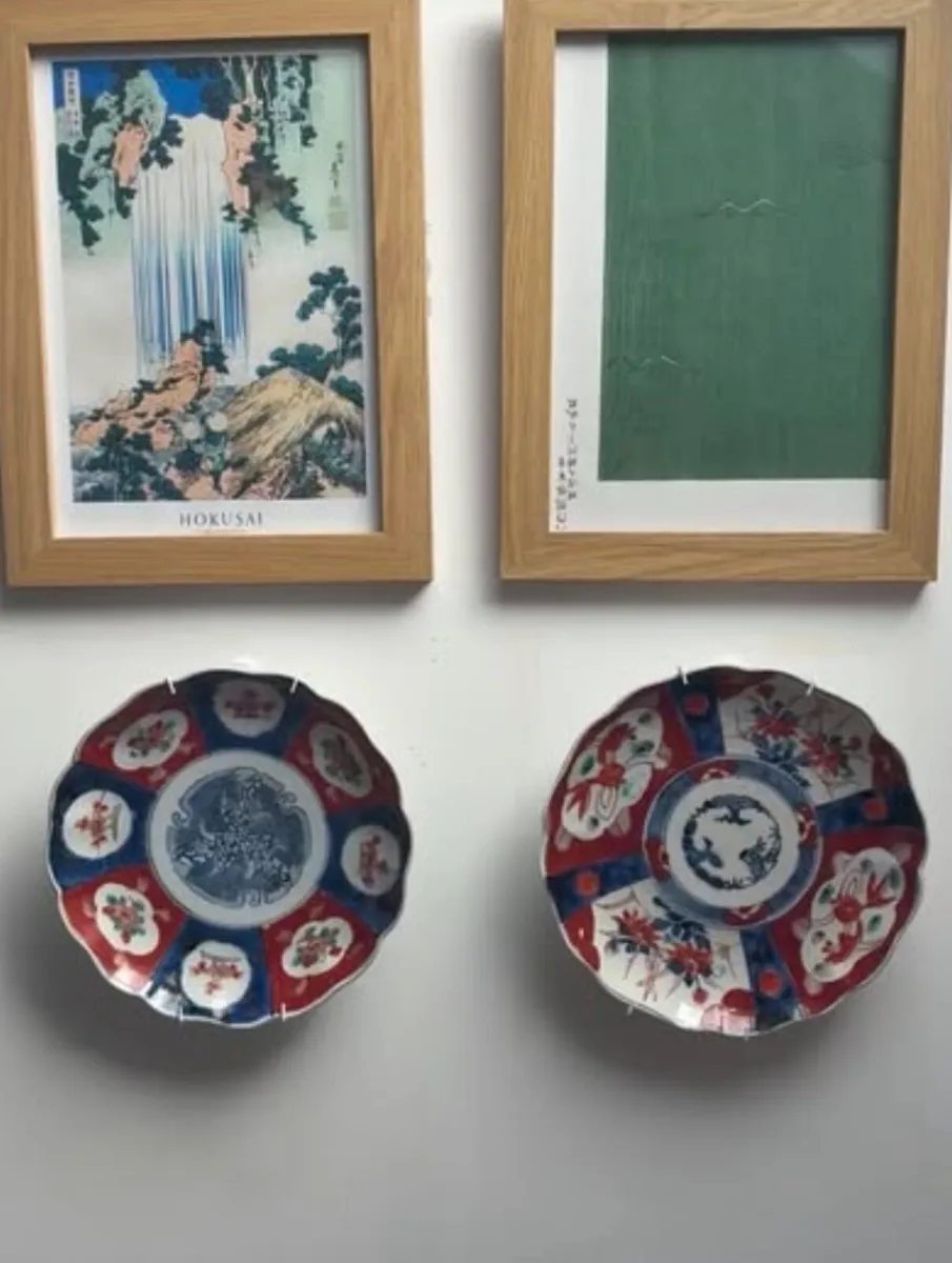 Imari wall plates (19th century) - Image 2