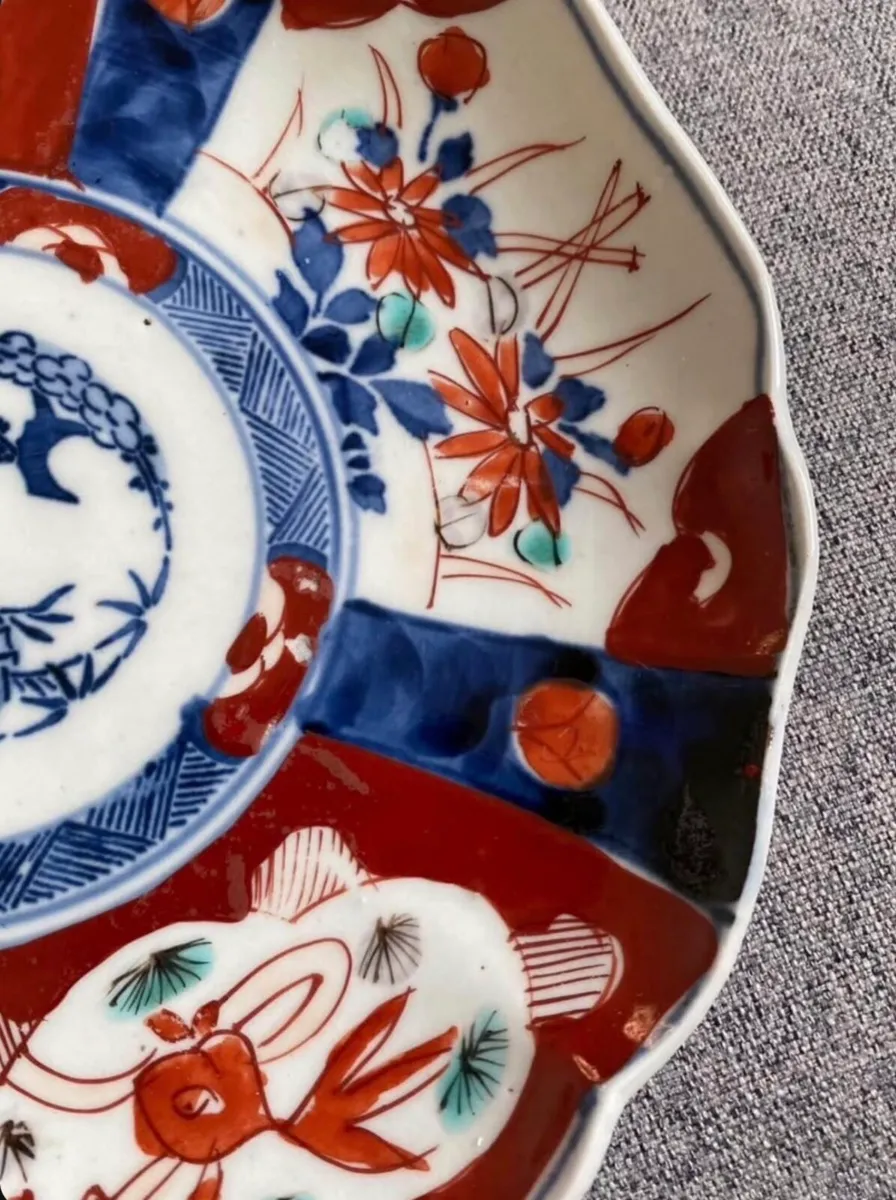 Imari wall plates (19th century) - Image 4