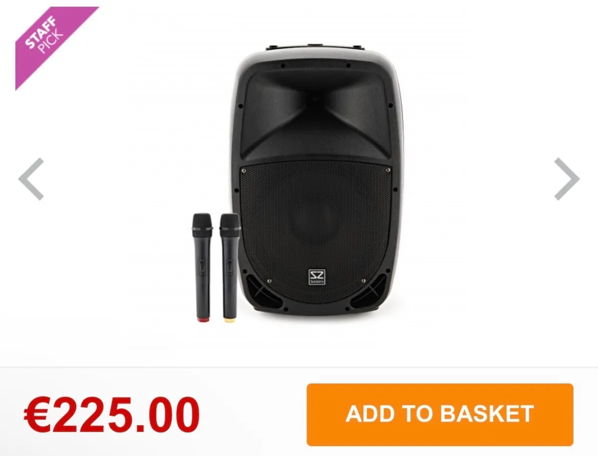 Subzero P12 portable PA speaker - Image 1