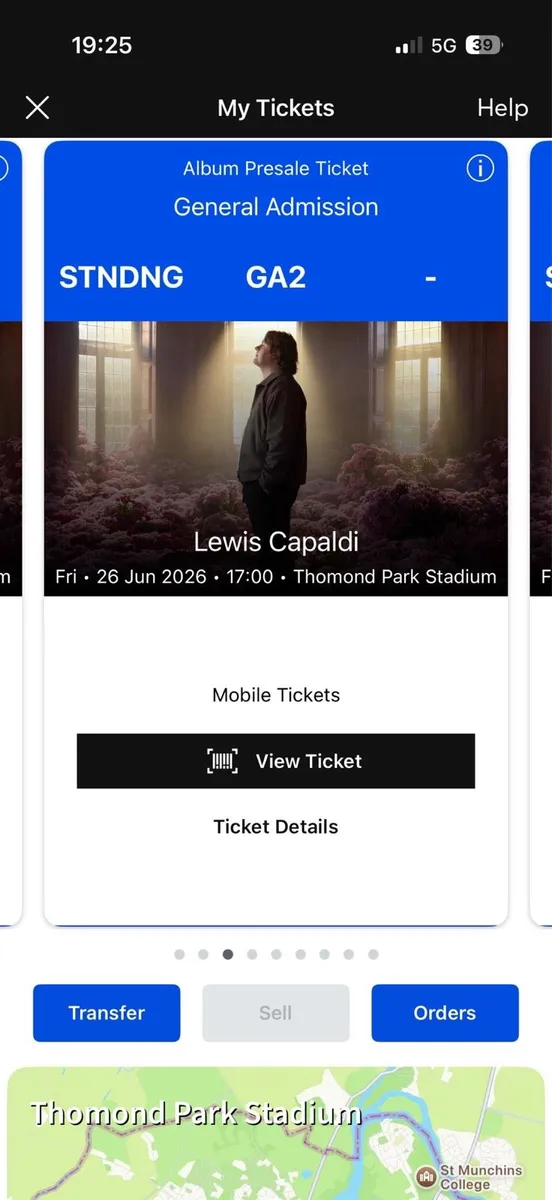 Lewis Capaldi - Thomond Park - Pitch Standing
