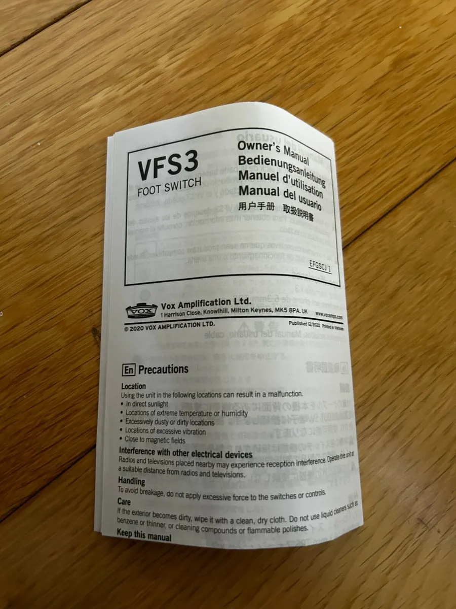 VFS3 foot-switch - Image 3