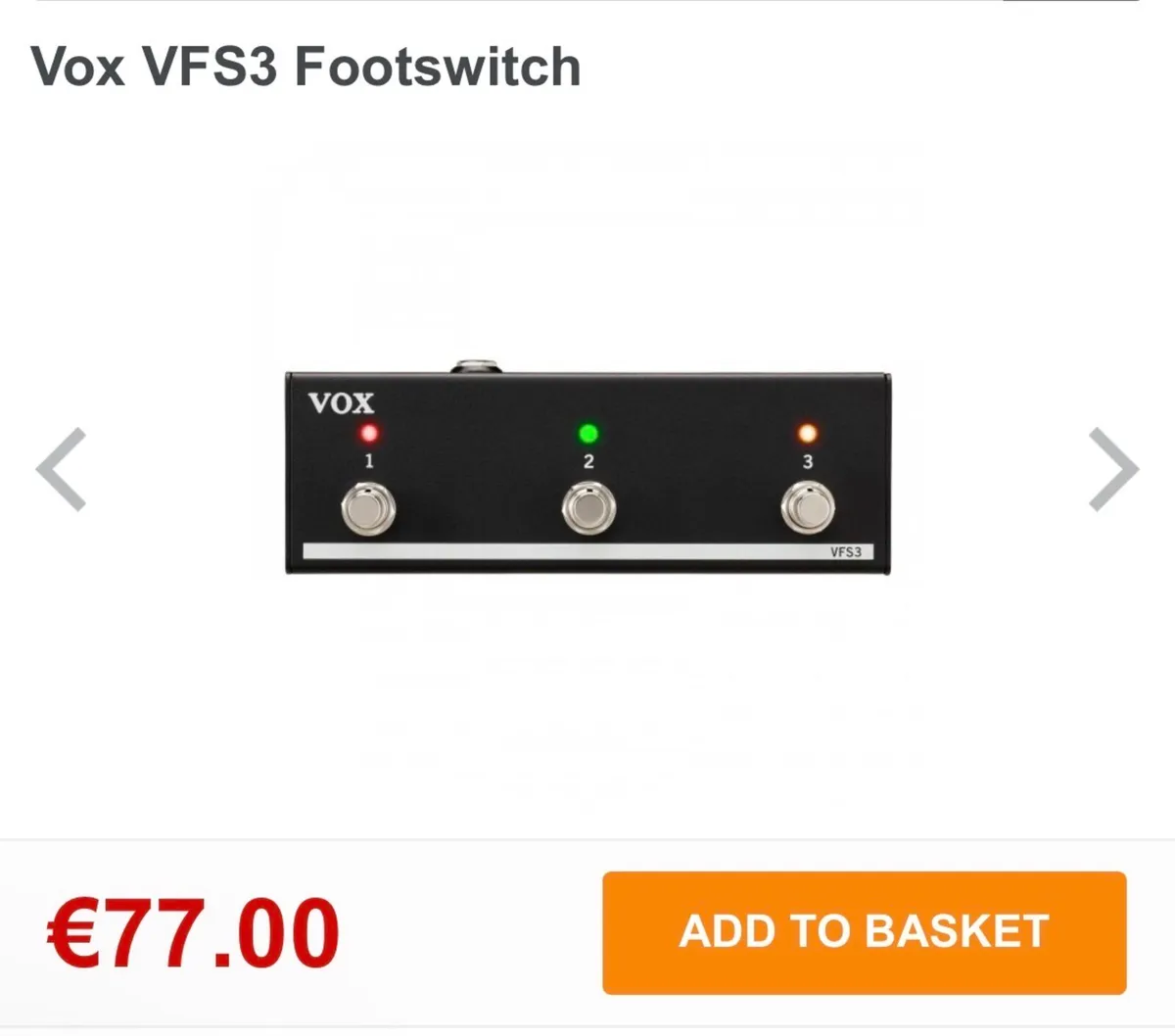 VFS3 foot-switch - Image 1