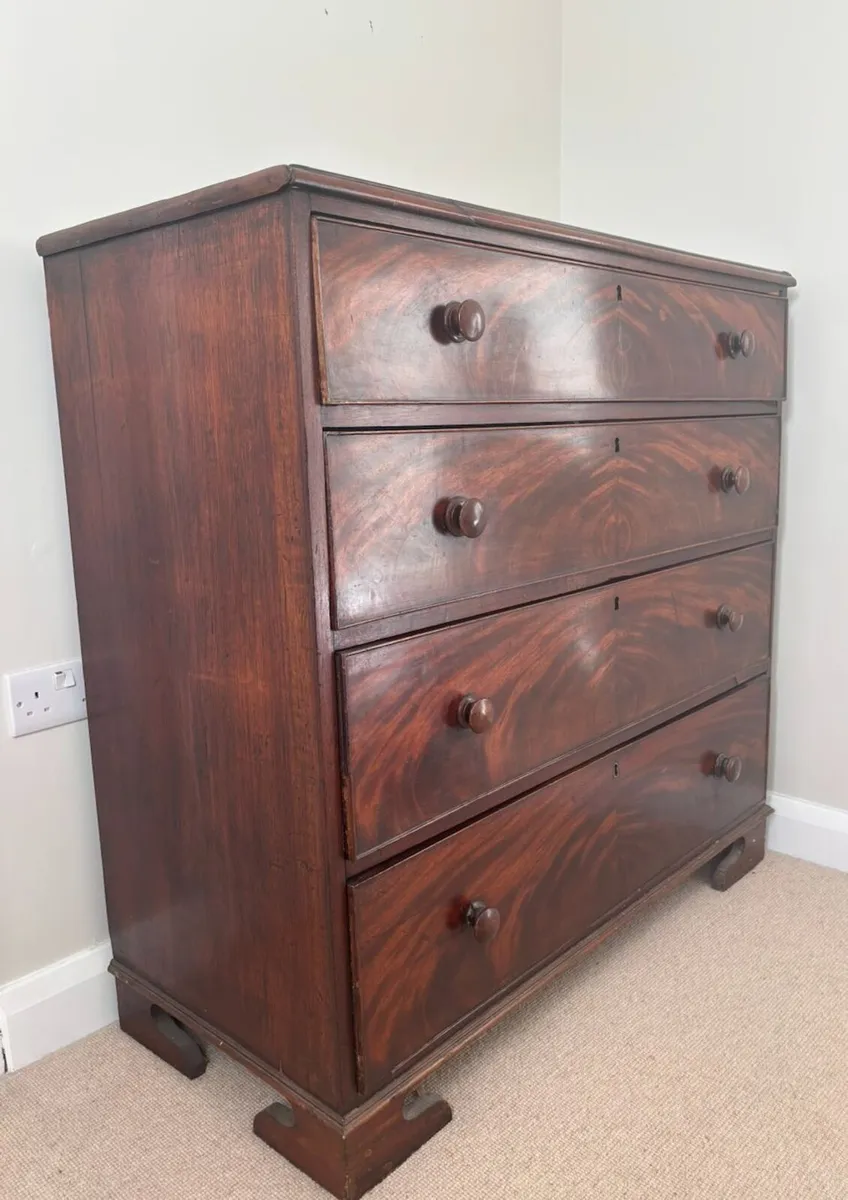 Dark Rosewood 4 drawer clothes chest - Image 1