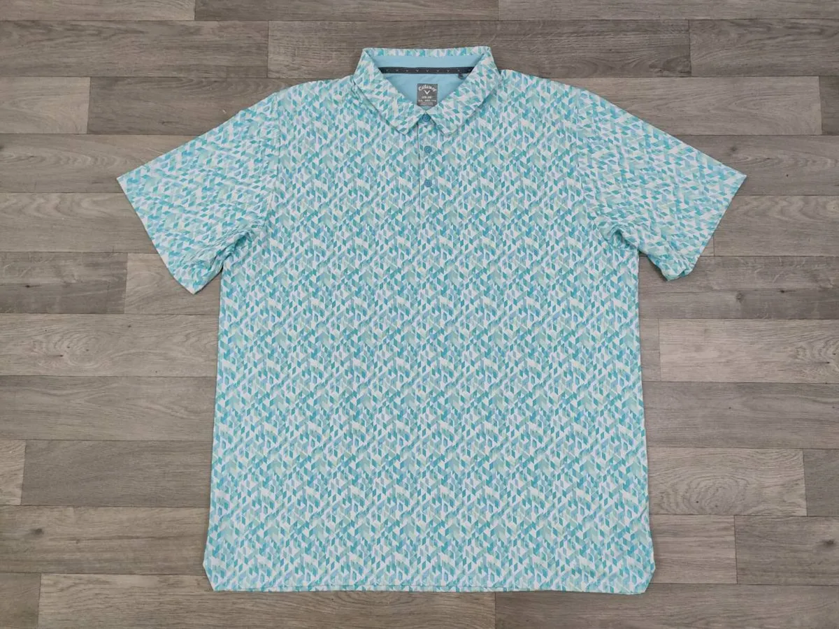 Callaway Patterned Golf Polo Shirt Mens 3XL - Image 1