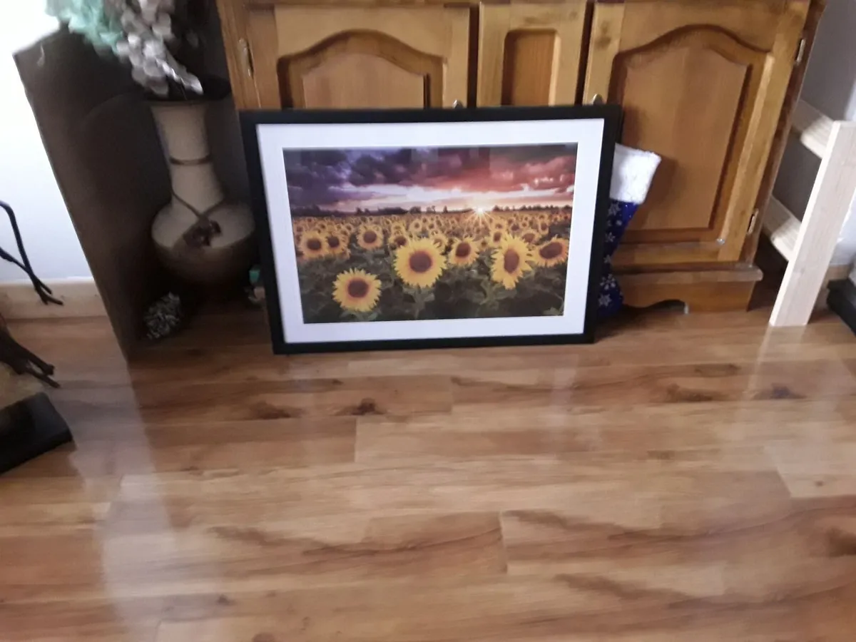 Lovely large picture of sunflowers - Image 3