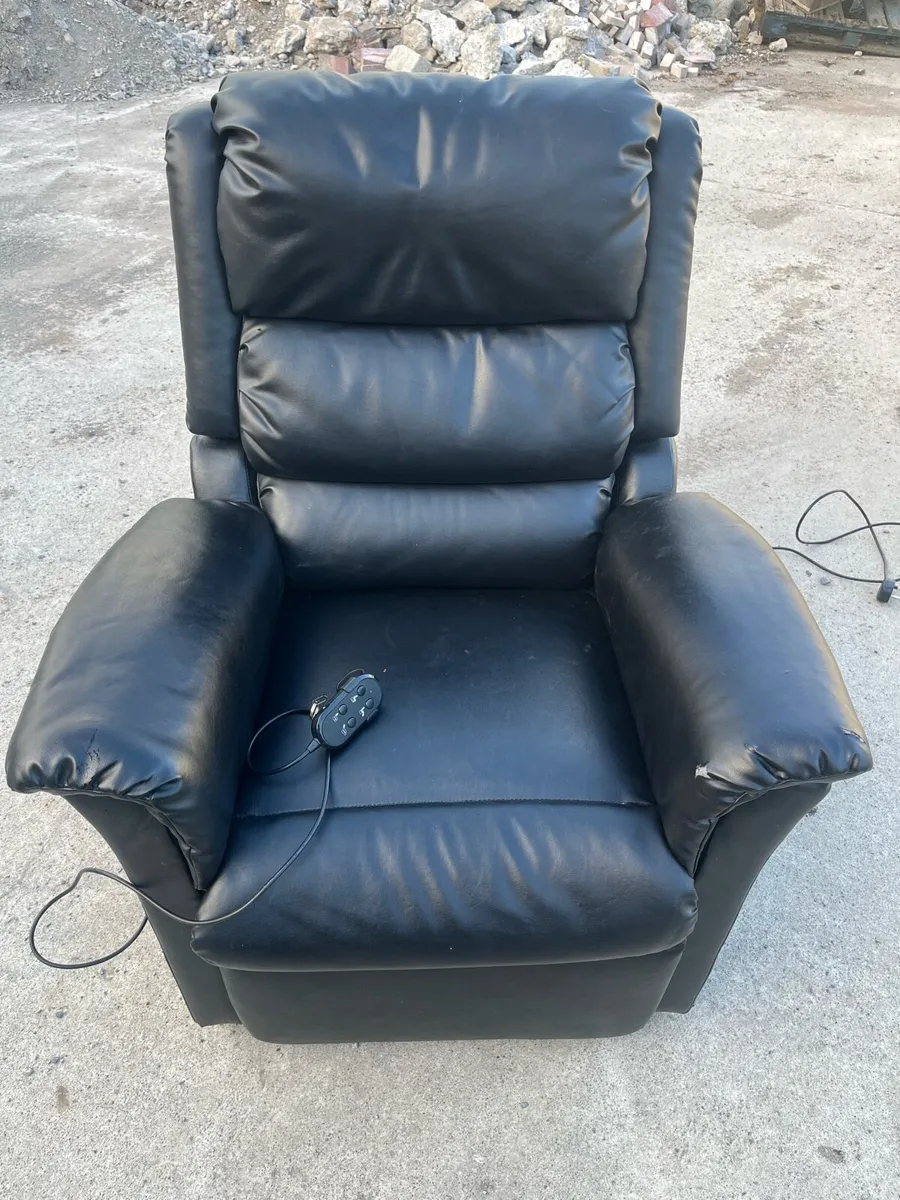 Leather Electric Power Lift Senior Chair - Image 1