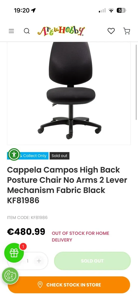 ergonomic chair-like new- cleaned RRP: €480.99 - Image 3