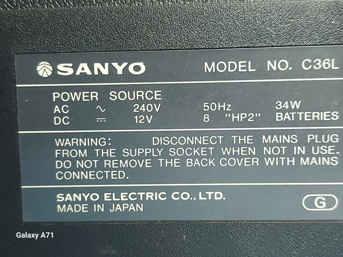 SANYO Portable Stereo System, Model No. C36L - Image 4