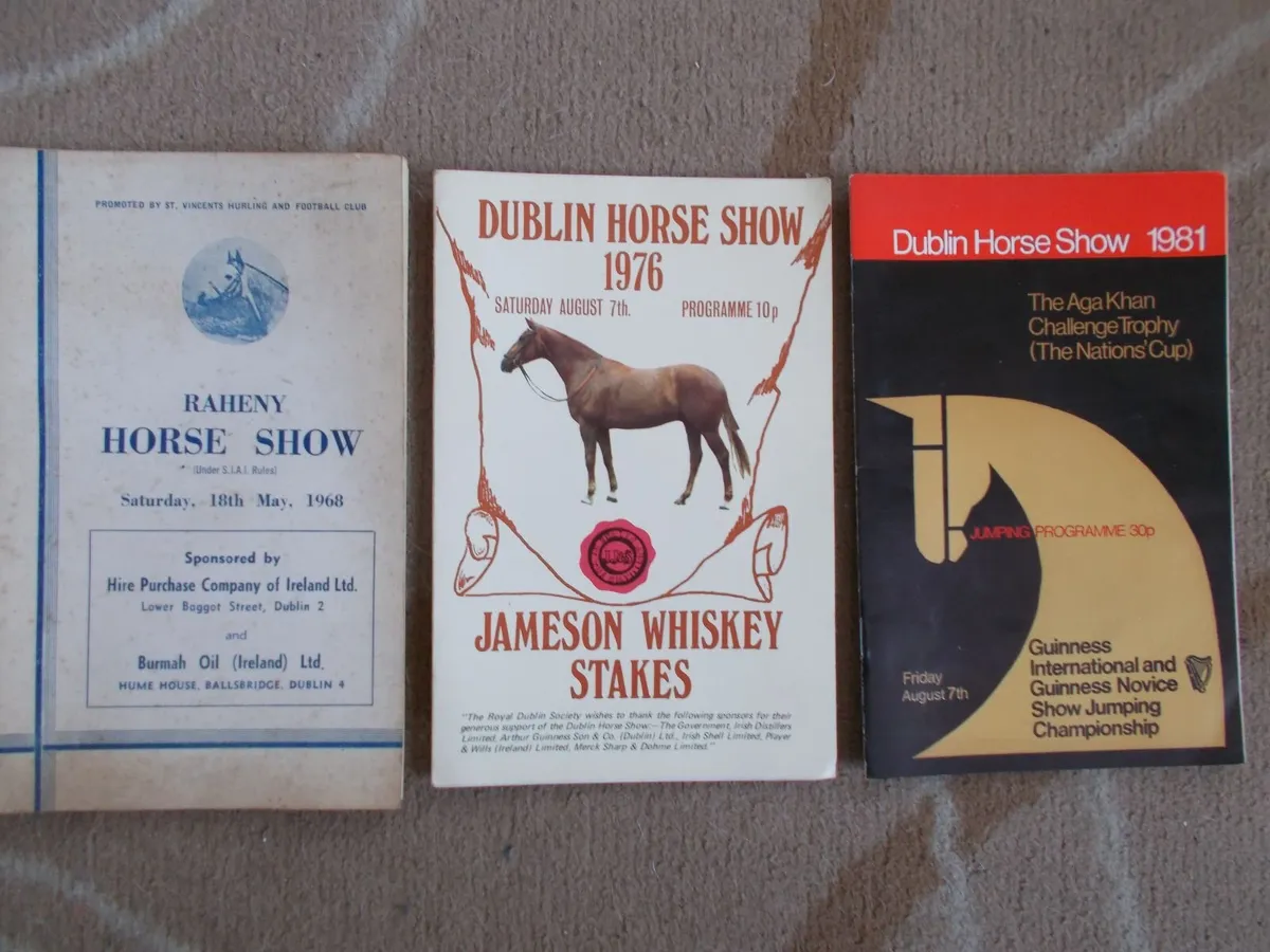 Three Rare Horse Show Programmes - Image 1