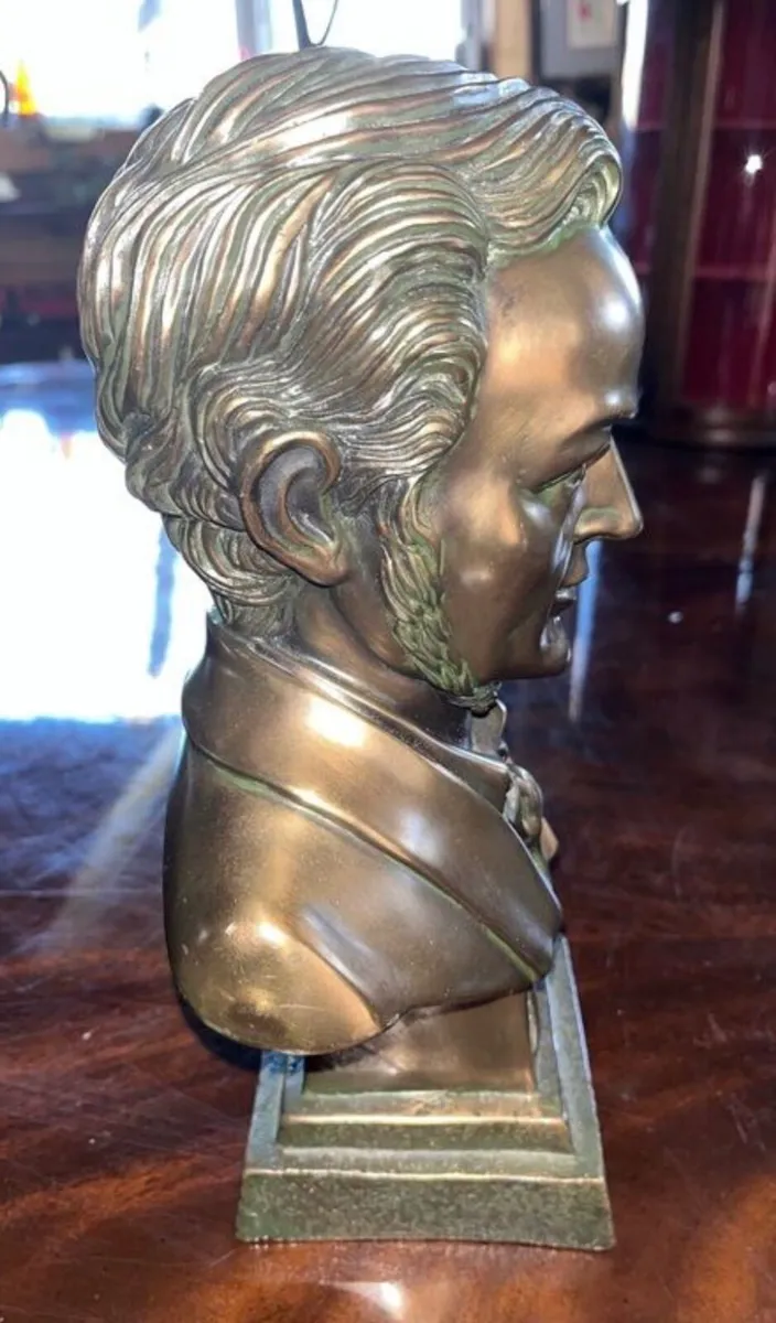 Richard Wagner bronze style bust - Image 3