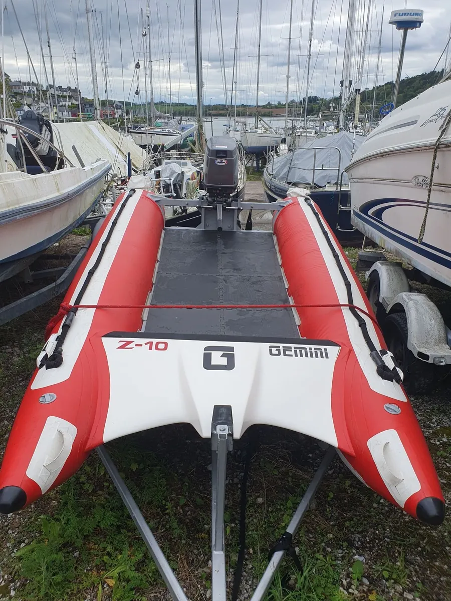 Zapcat RIB. Catamaran. 50hp Tohatsu engine,trailer - Image 2