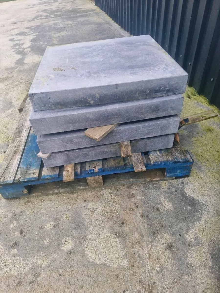 Limestone pier caps