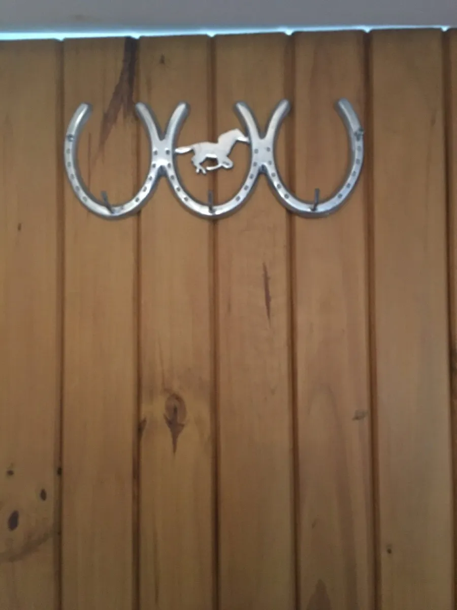 Lucky horse shoe coat rack - Image 1