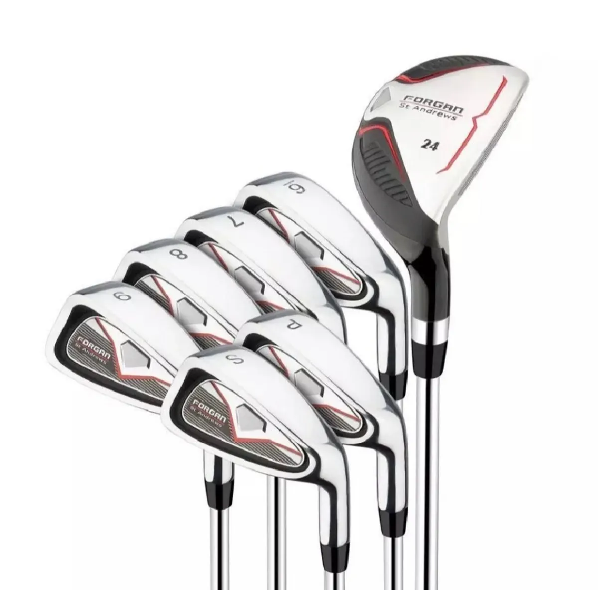 NEW Mens Golf Clubs Forgan F100 Irons with Hybrid - Image 1