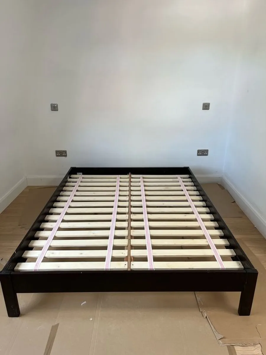 West Elm king size platform bed frame - Image 1