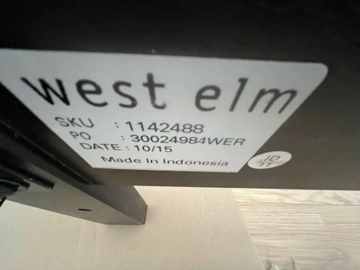 West Elm king size platform bed frame - Image 2