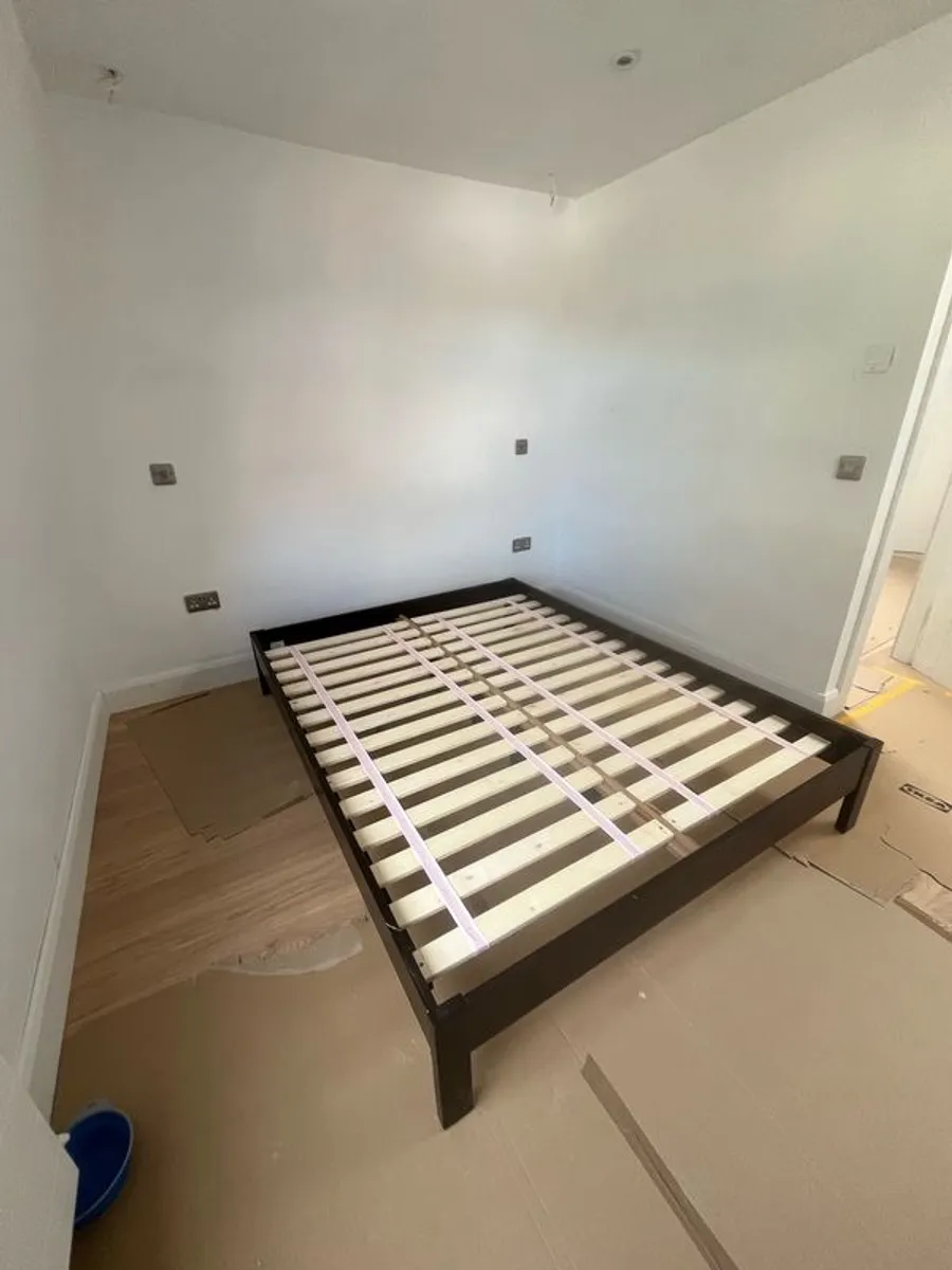 West Elm king size platform bed frame - Image 3