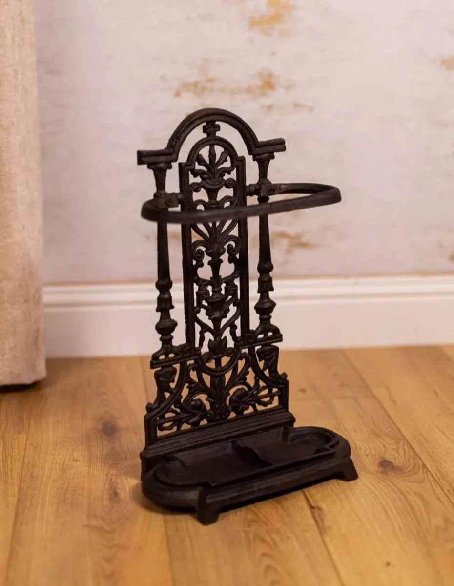 Vintage Style Cast Iron Umbrella Stand NEW - Image 4