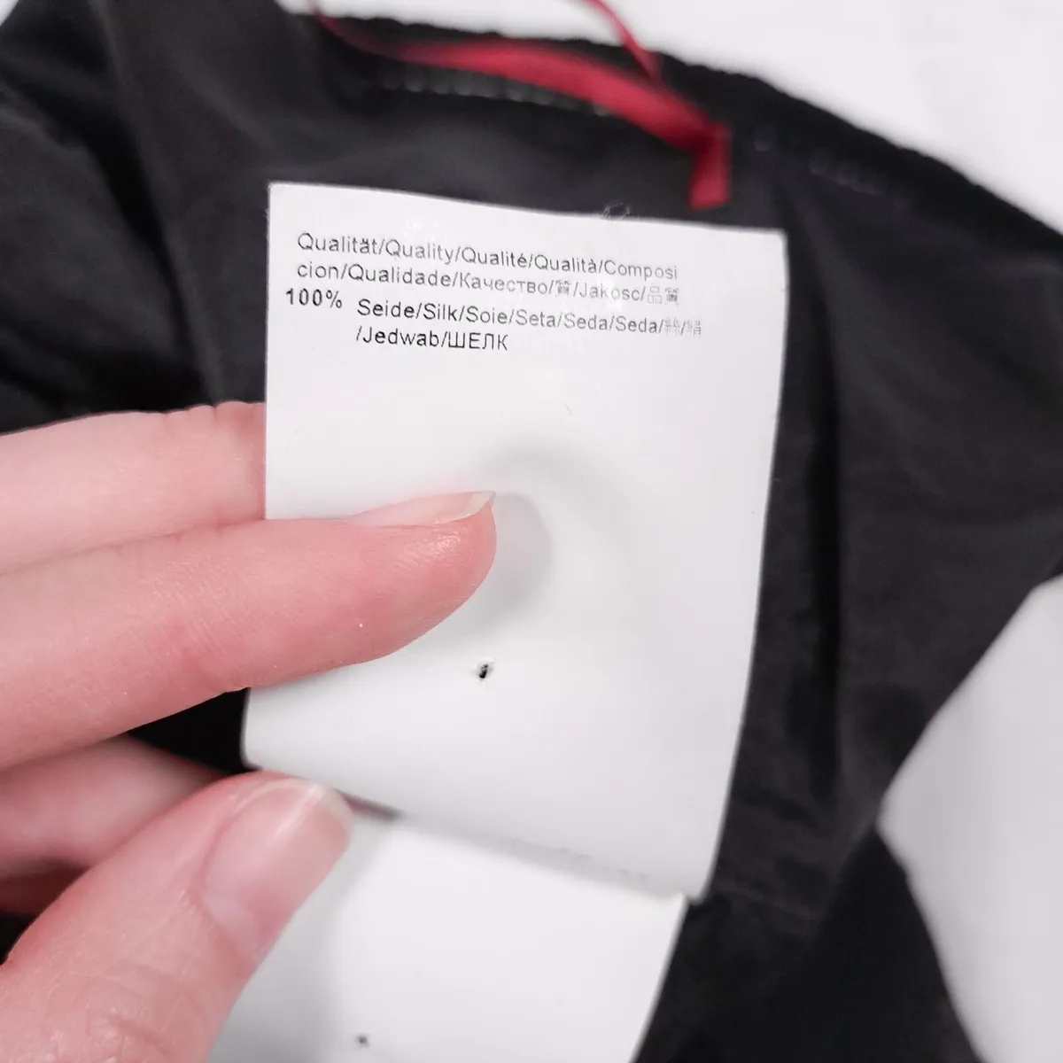 Hugo Boss Black Chiffon Silk Mini Skirt 6UK - Image 4