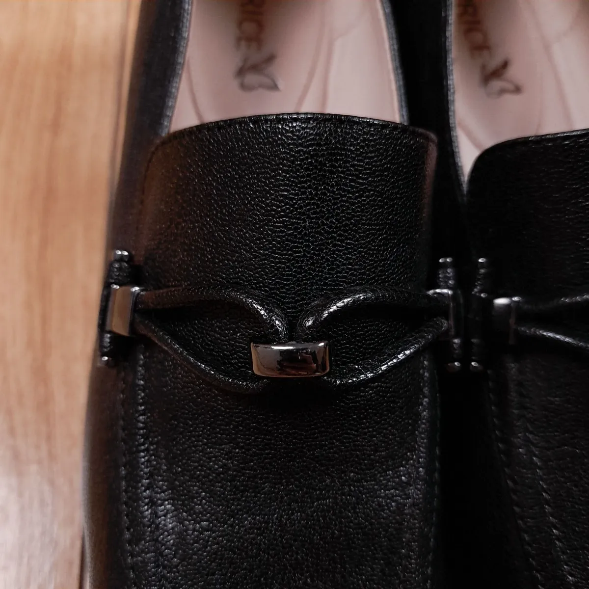 Caprice Black Heeled Loafers 5UK/38EU/24.4cm - Image 2
