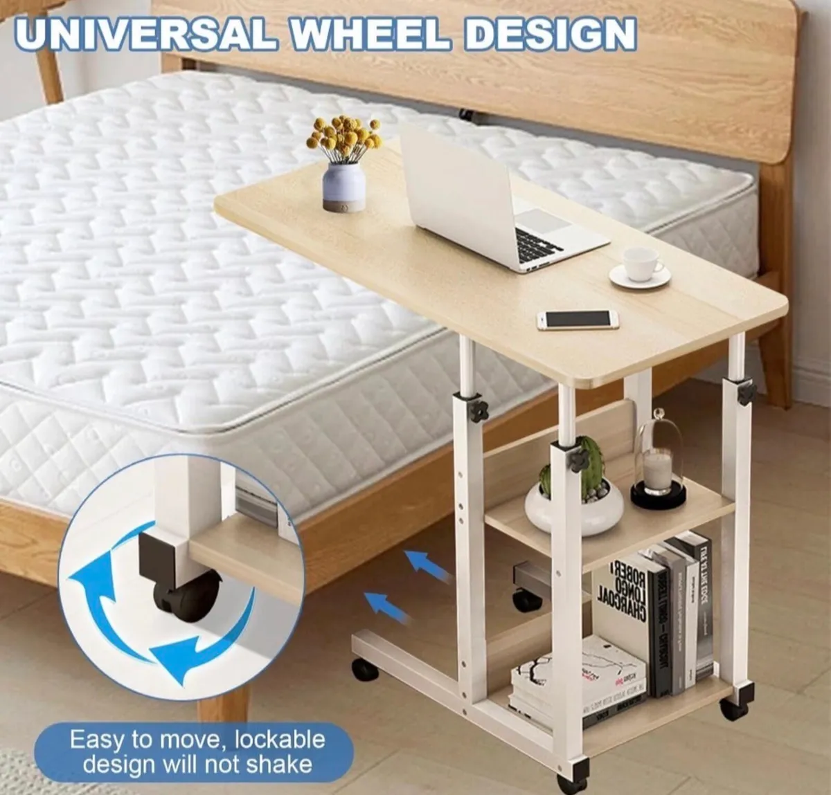 NEW Overbed Table Multi Purpose Study Desk - Image 4