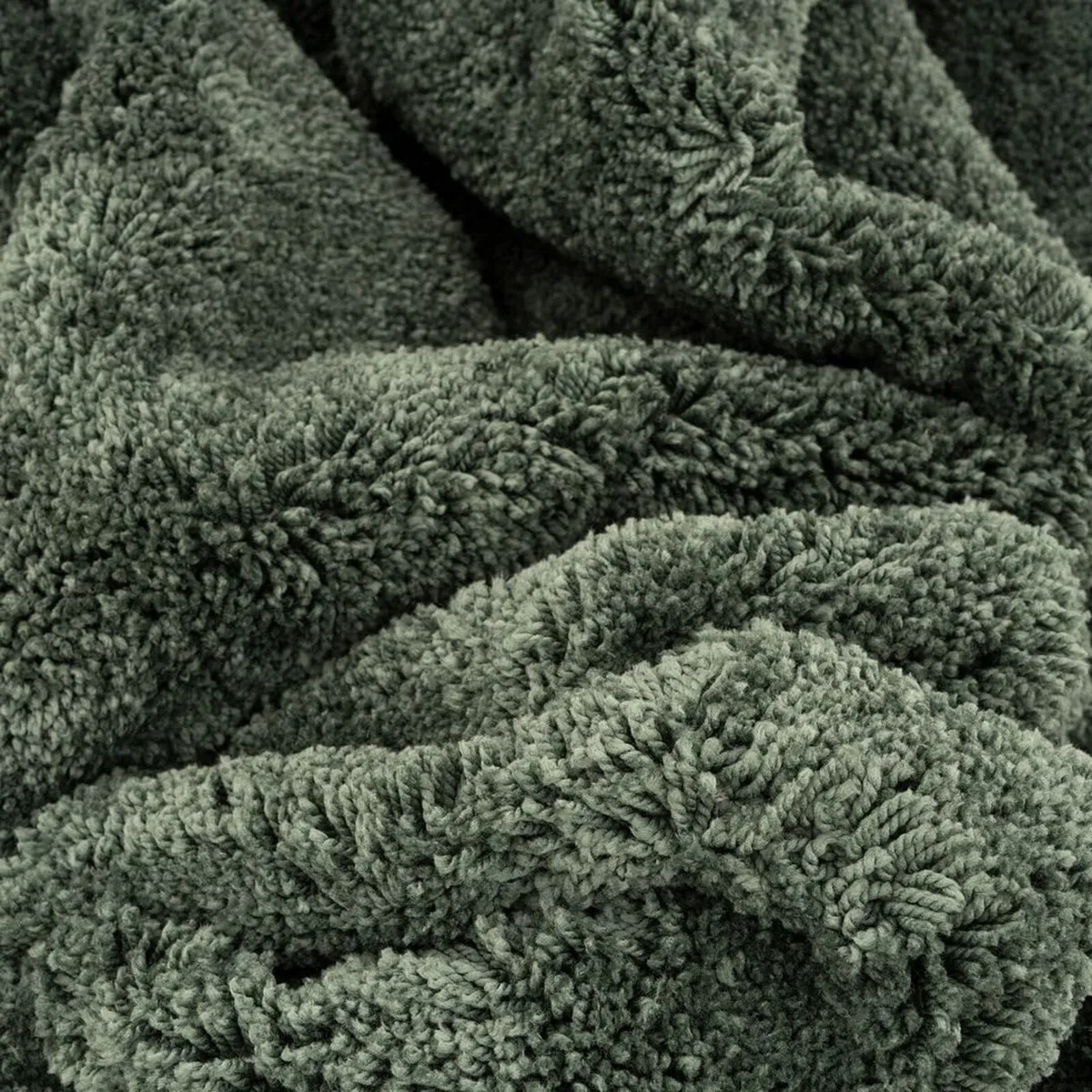 Dark Green Machine Washable Warm Insulating Soft - Image 4