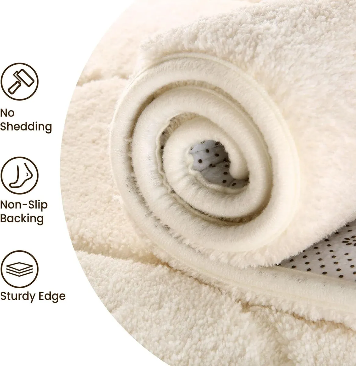 Rugs Living Room 275x370 3D Cream Area for - Image 4