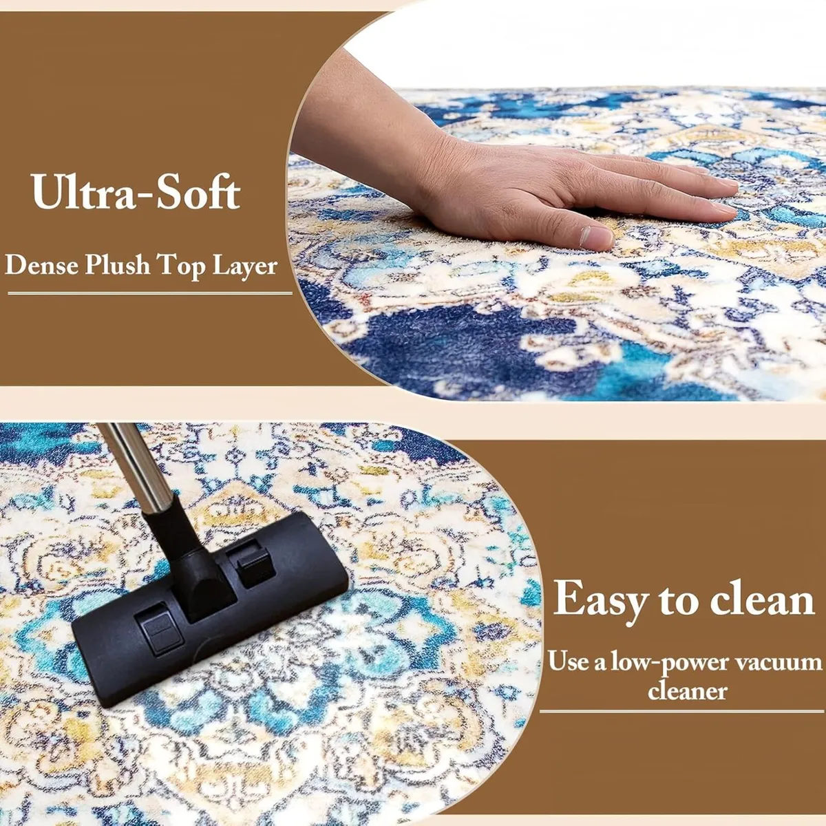 Extra Large Rugs for Living Room 200x300cm Blue - Image 4