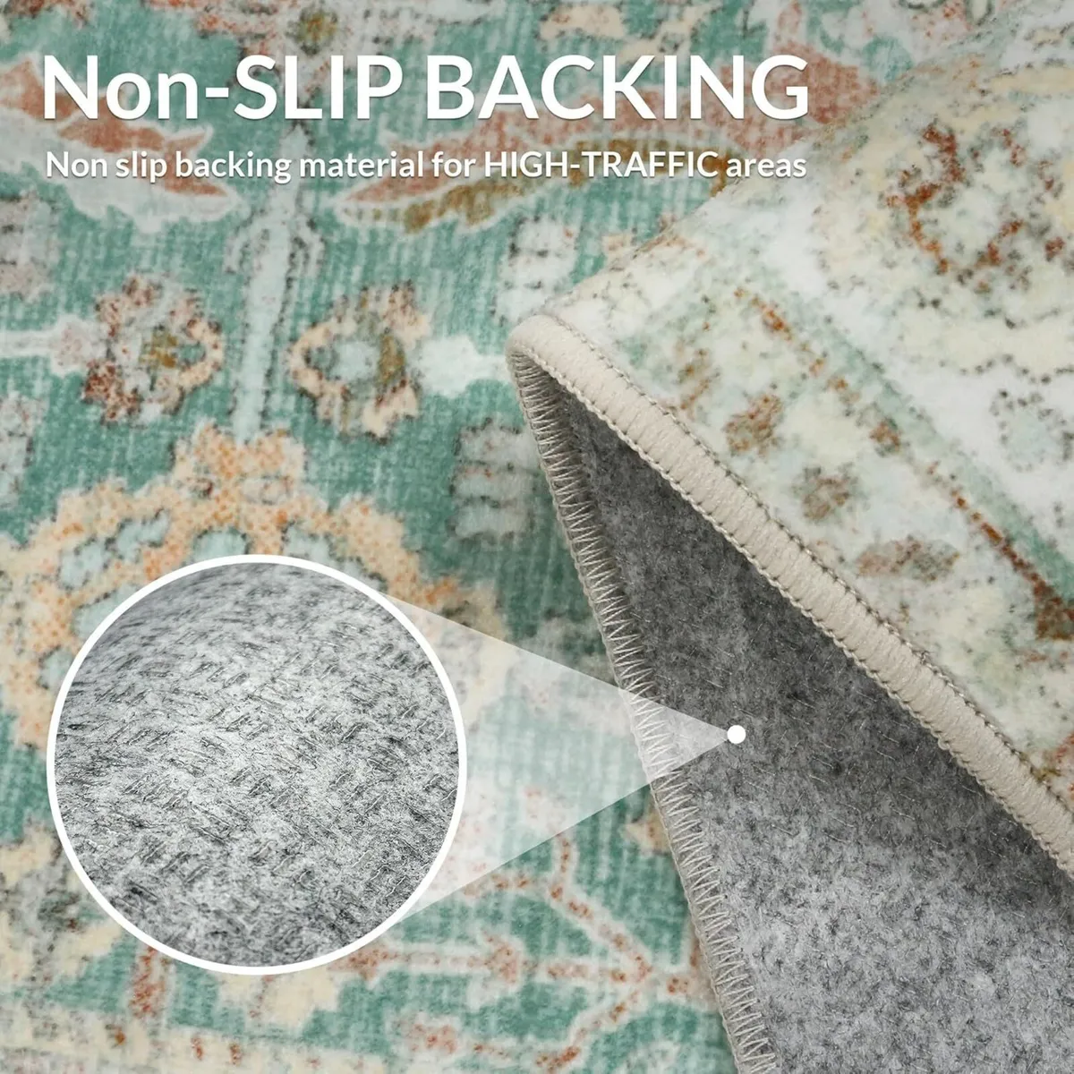 Vintage Rug Living Room Large 160x230cm Boho Area - Image 4