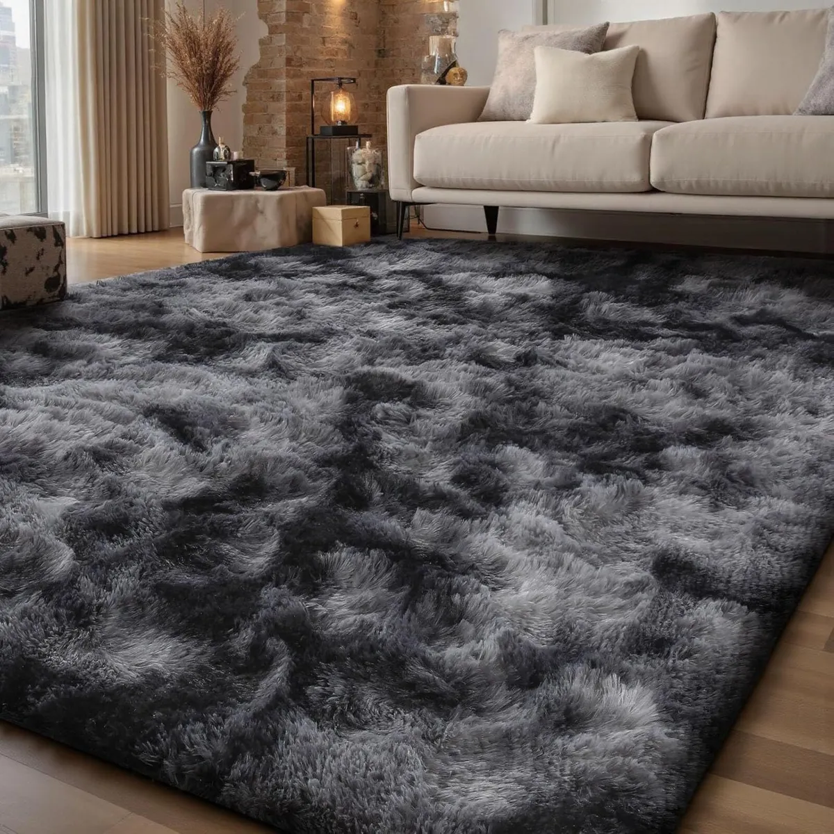 Rugs Living Room 275x370cm Grey Rug Area for - Image 2