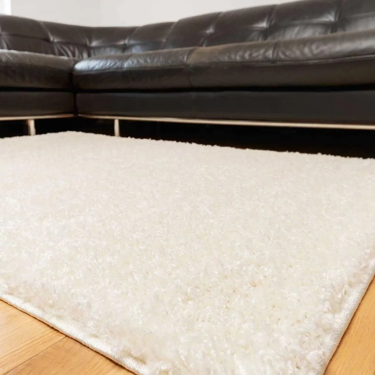 Large Plush Cream Off White Soft Pile Shaggy Shag - Image 2