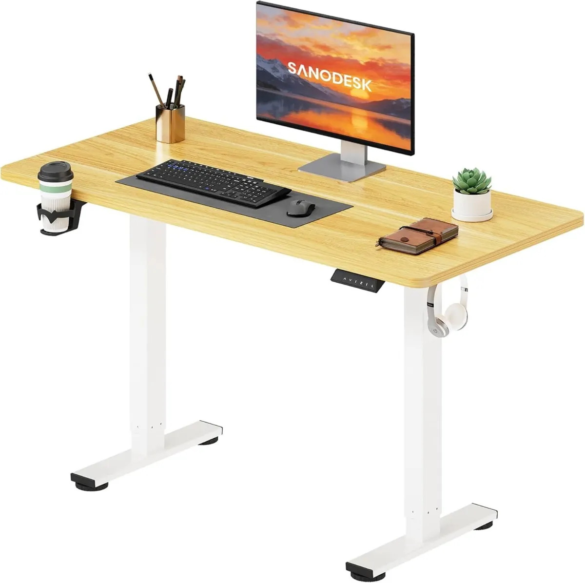 110 x 54 Electric Standing Desk ONE PIECE Height - Image 1