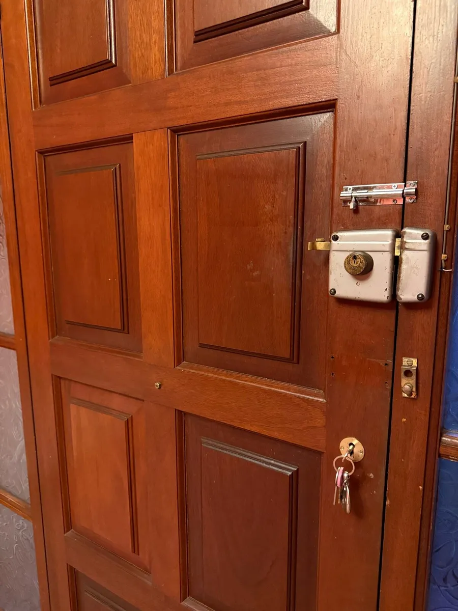 Solid Mahogany Door - Like New - Image 4