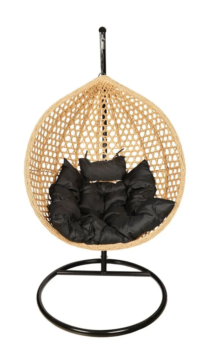 Tropikal Black Hanging Egg Chair - Image 2
