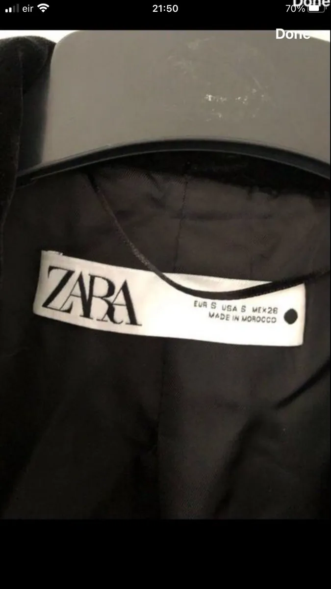 Ladies black Zara blazer size S €10 - Image 3