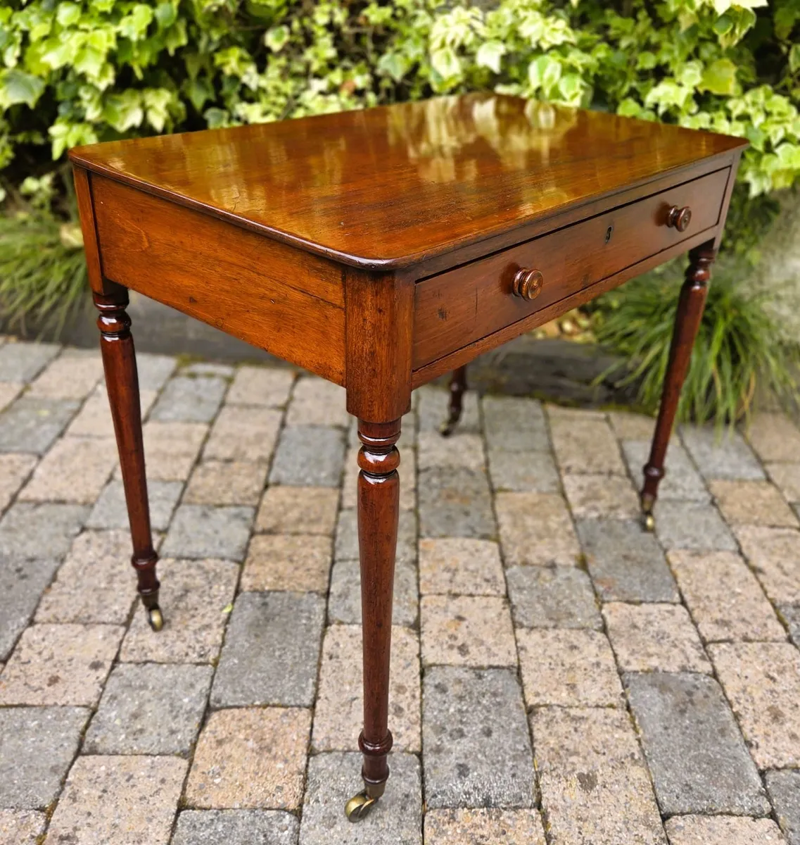 Victorian Mahogany Side Table- Circa 1840 - Image 3