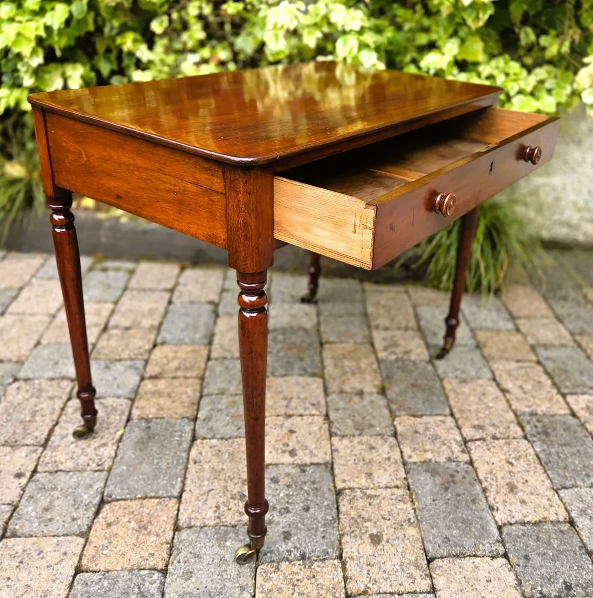 Victorian Mahogany Side Table- Circa 1840 - Image 4