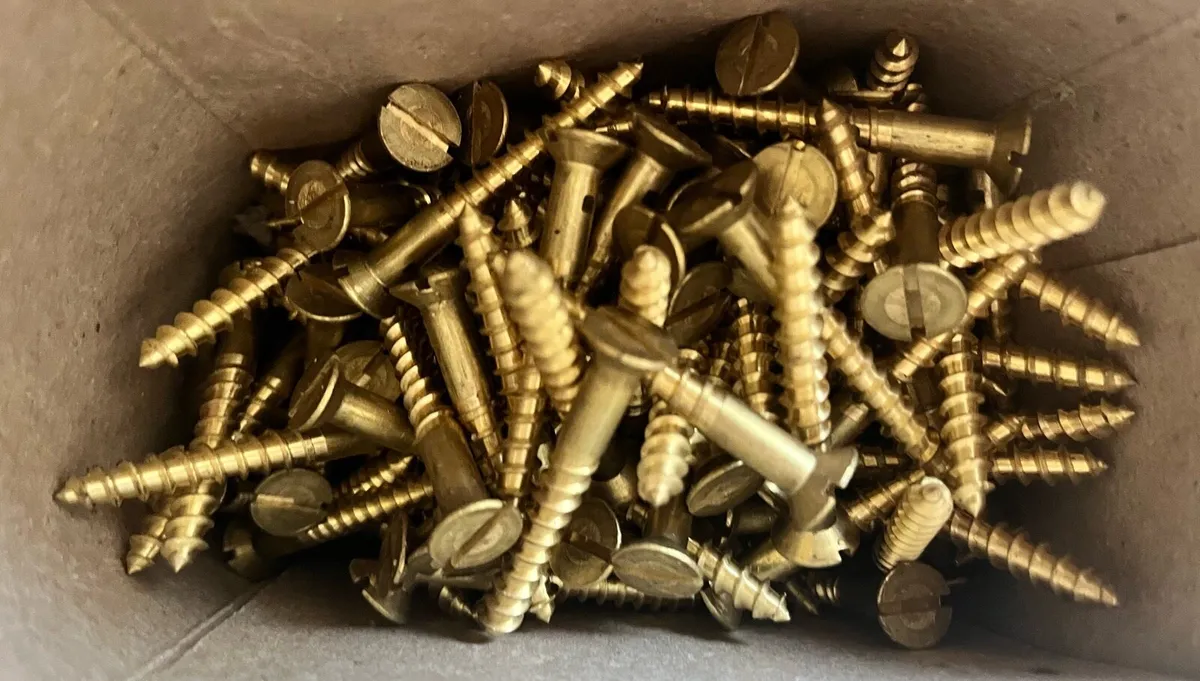 5 new brass wood screws packs - Image 4