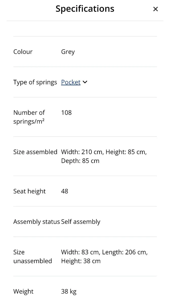 Grey sofa - Image 2