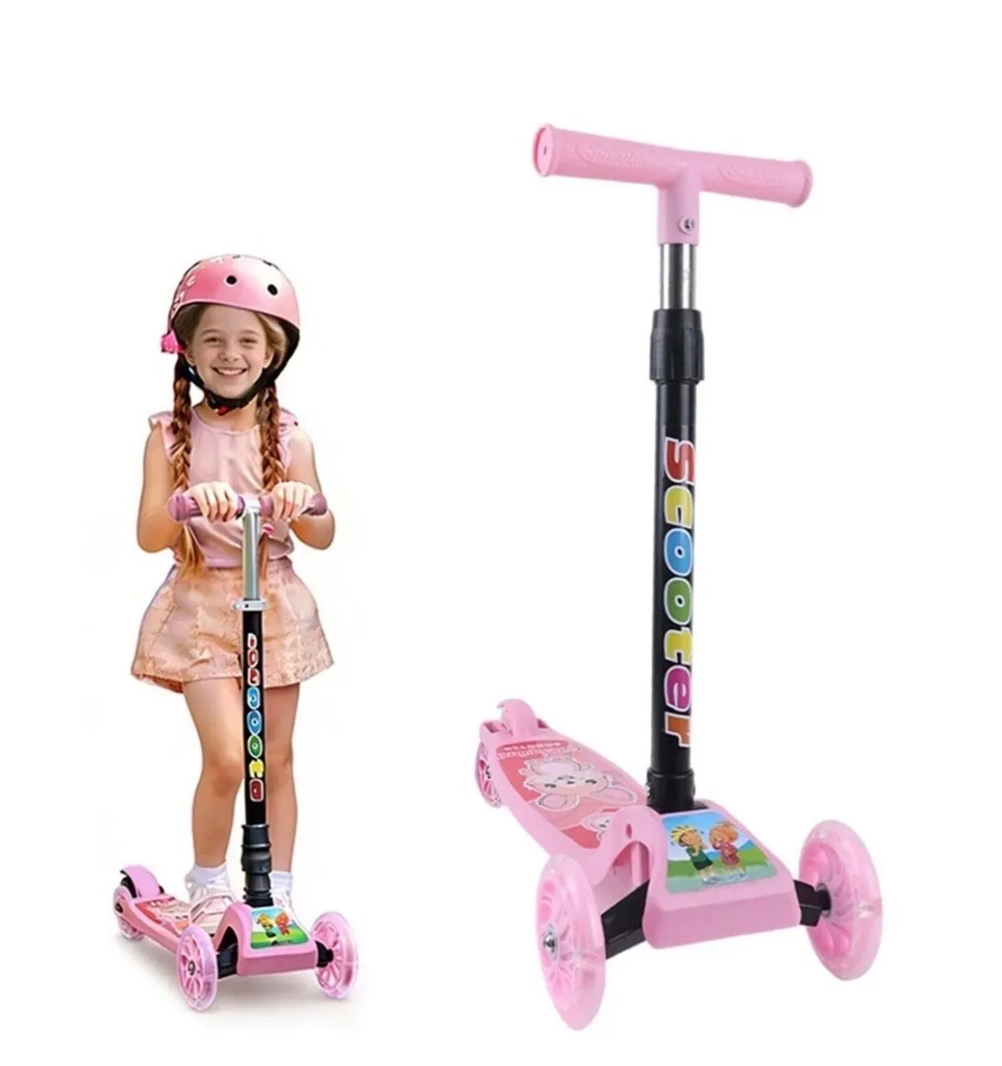 New Kids Scooter Kick Push Tilt Steer Age 3-8 - Image 1