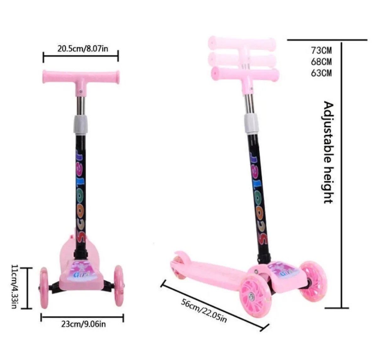 New Kids Scooter Kick Push Tilt Steer Age 3-8 - Image 3