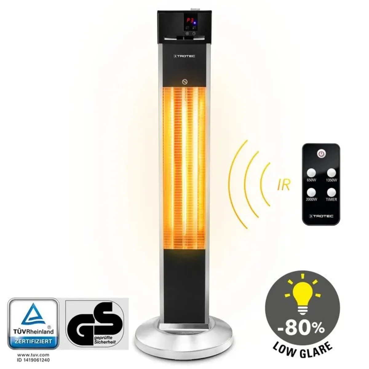 Radiant Patio Heater IRS  2000 e 2000w - Image 1