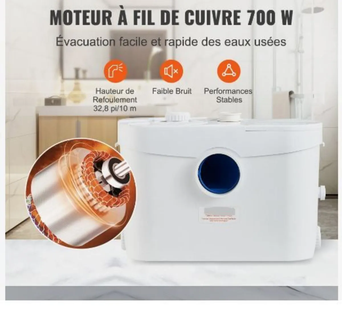 Macerator Pump, 700W - Image 3