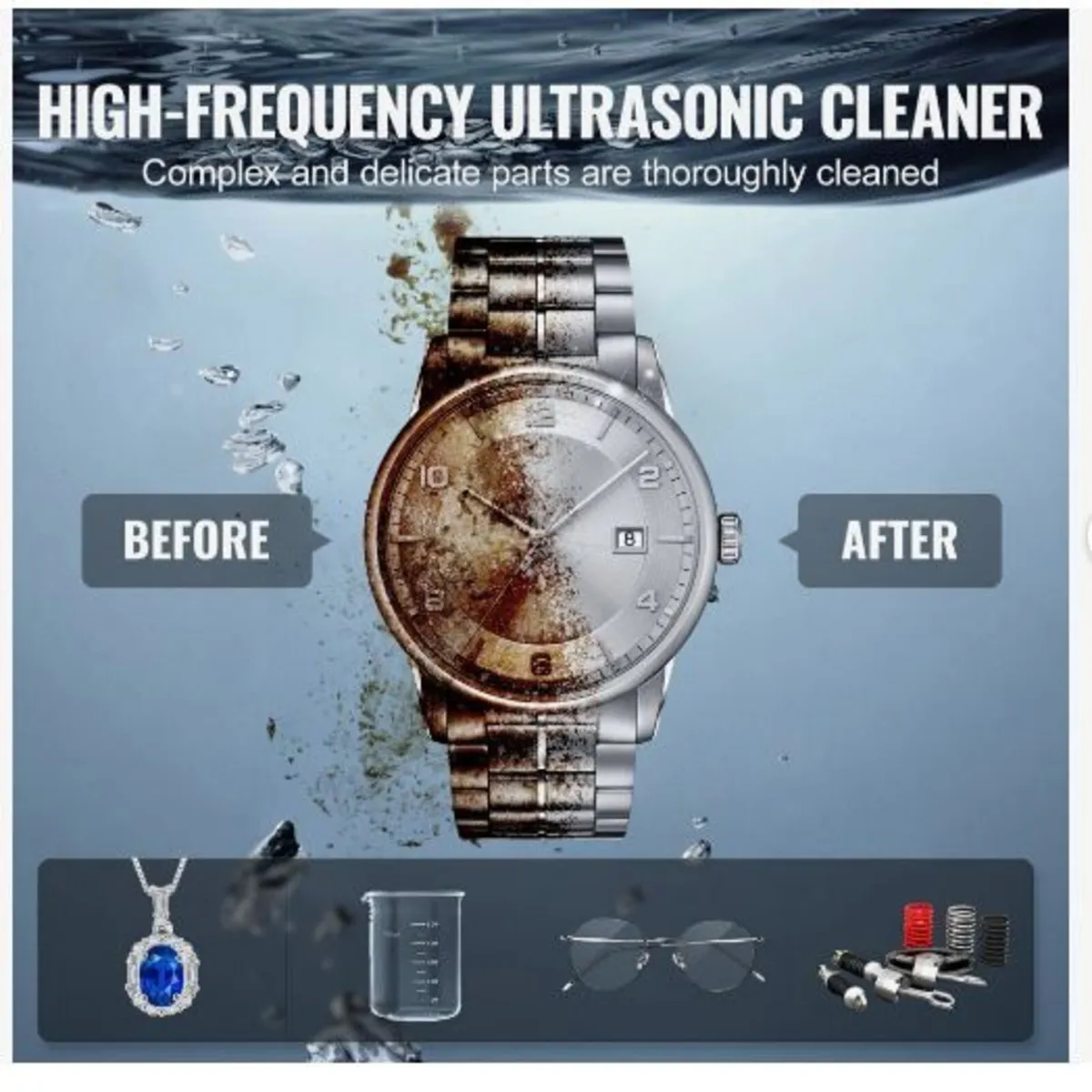 3L Ultra Sonic Cleaner, 120W Digital Ultrasonic - Image 4